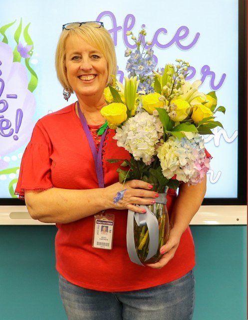 Alice Cardner, of Pattison Elementary, was named a library media specialist of the year.